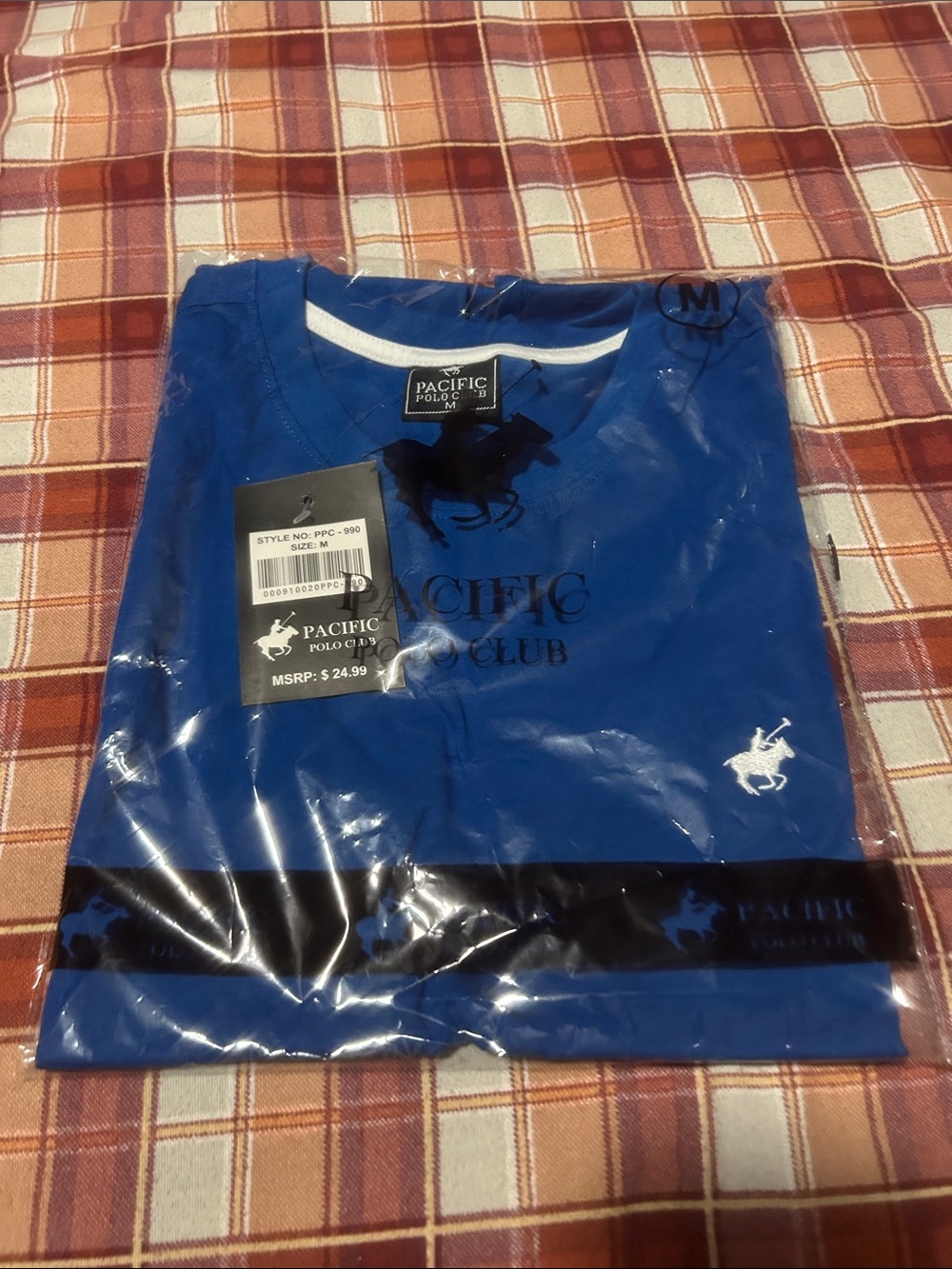 Men’s Blue Short Sleeve Polo Tee